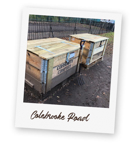 Composting Station at Colebrook Road.