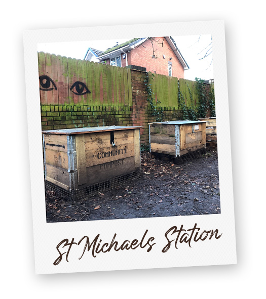Composting Station at St Michaels Station.
